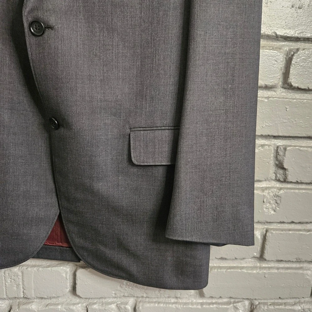 H Freeman & Son George J Good Berkeley Charcoal Gray Naturalaire‎ Suit Mens 39R